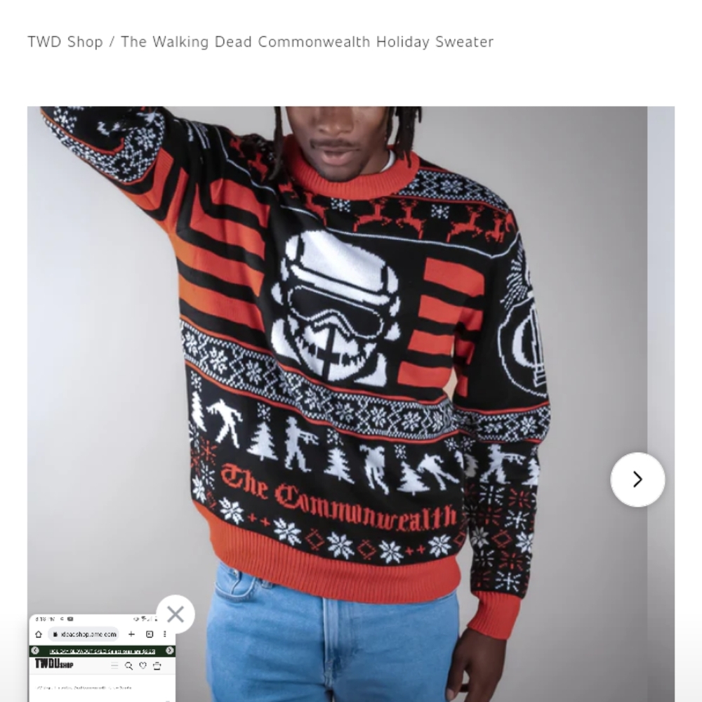 The Walking Dead Commonwealth Holiday Sweater - Picture 3 of 8